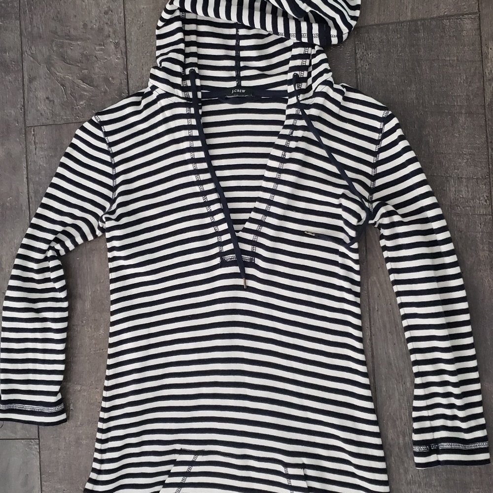 J.Crew Long hooded shirt /or swimsuit pullover